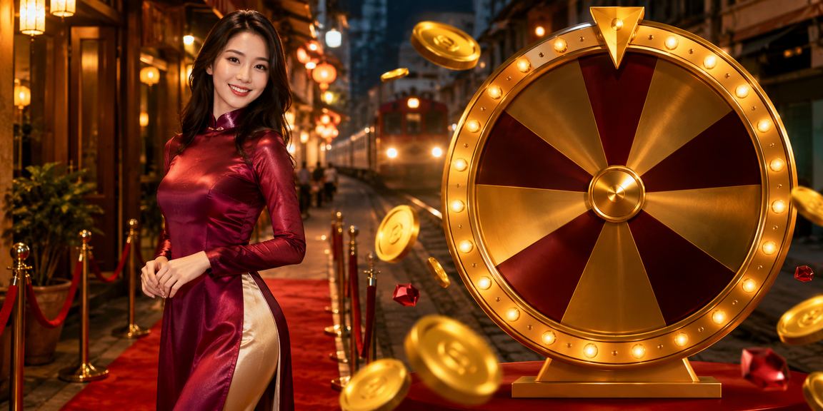 Người phụ nữ Hà Nội mặc áo dài tham gia rút thăm may mắn xổ số truyền thống